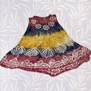 Colorful Bohemian Hippie Lightweight Sheer Women’s Tank Top